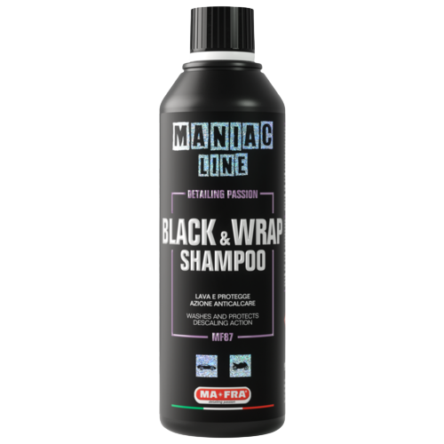 Maniac Line Šampūnas Juodiems bei Plėvelė Dengtiems Automobiliams – Black e Wrap Shampoo (500ml.)