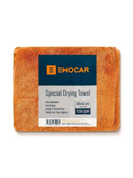 EWOCAR Special Drying Towel - Automobilio sausinimo šluostė1200 GSM 40x60 - Orange