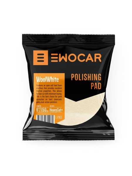 EWOCAR WoolWhite - Agresyvus vilnos poliravimo padas 150 mm