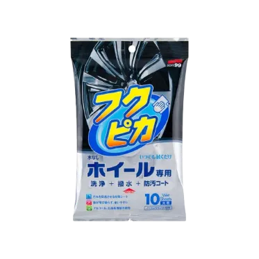 SOFT99 Ratlankių Valymo Servetėlės – Wheel Cleaning Wipe