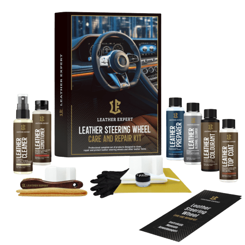 Leather Expert odinio vairo priežiūros ir restauracijos rinkinys – Leather Steering Wheel Care and Repair Kit